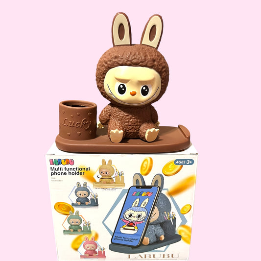 Alcancia& lapicera Multifuncional Phone holder la bubu
