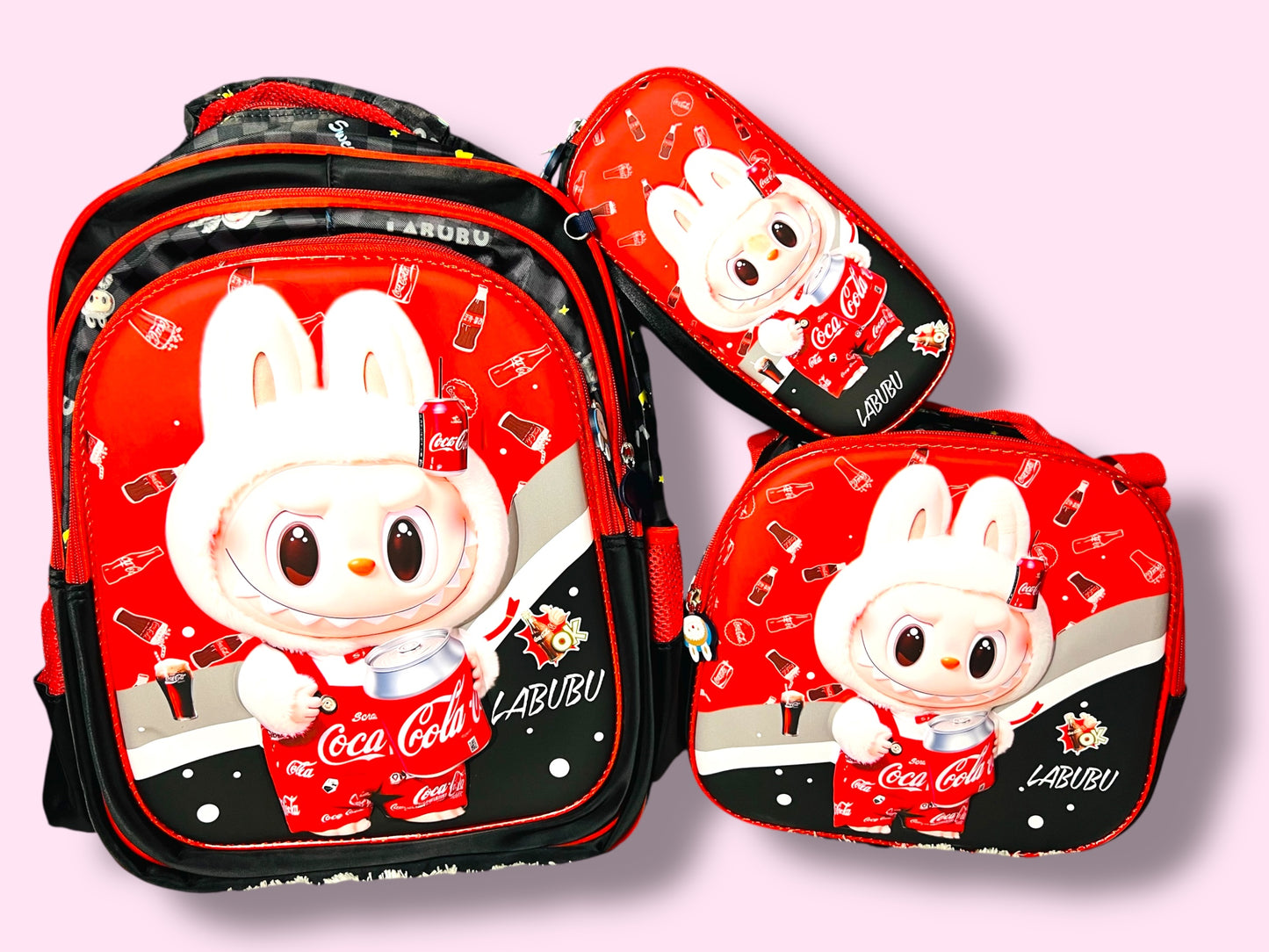 Mochila la bubu 3D 3pcs