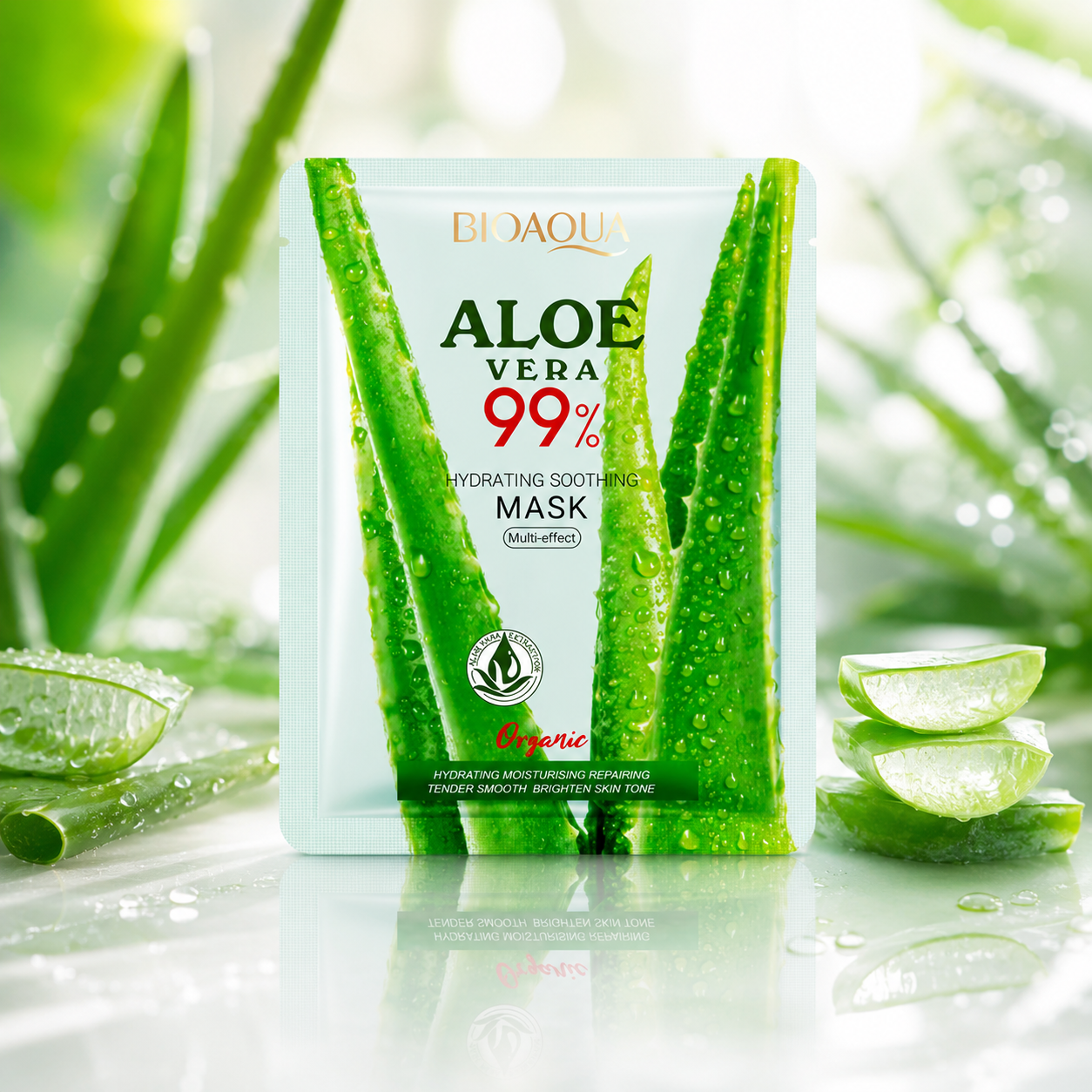 Mascarilla Facial Hidratante de Aloe Vera 99%