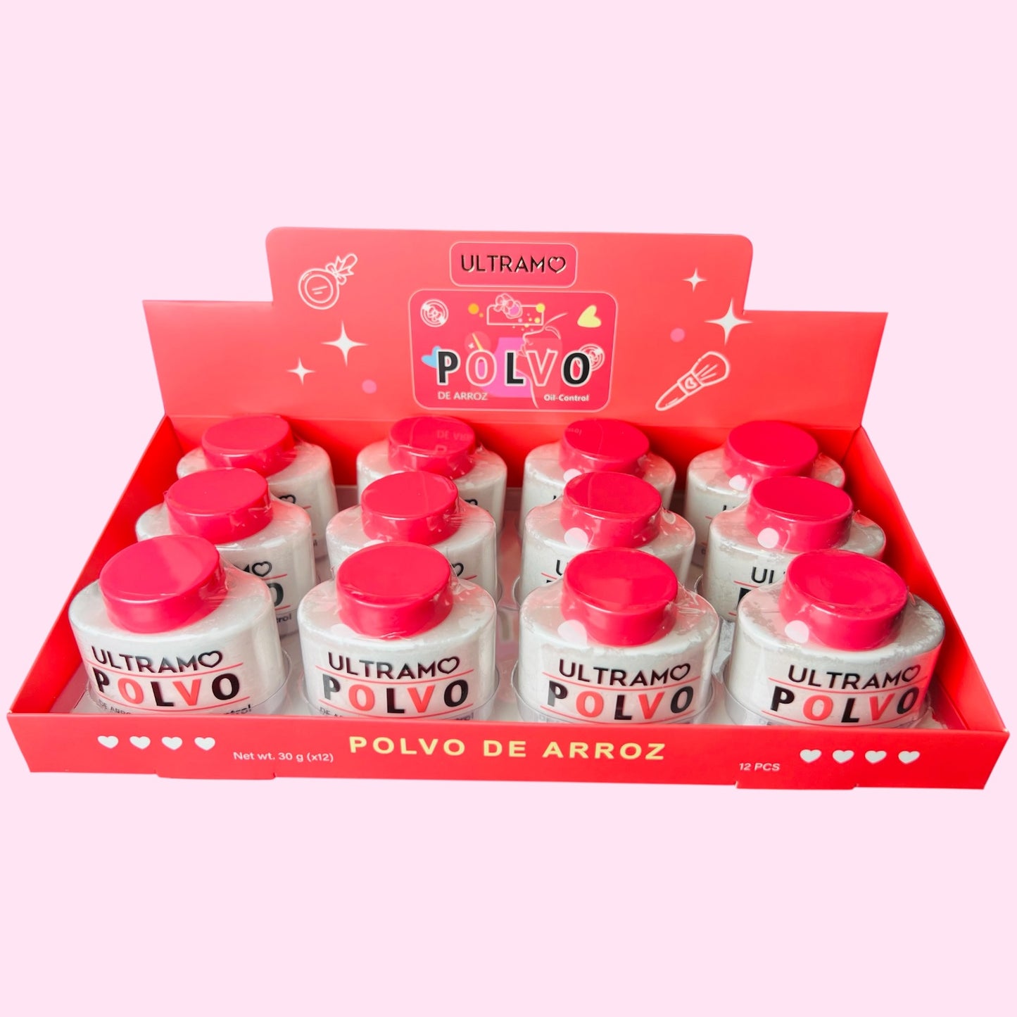 Polvo de Arroz Facial Matificante Control de Brillo
