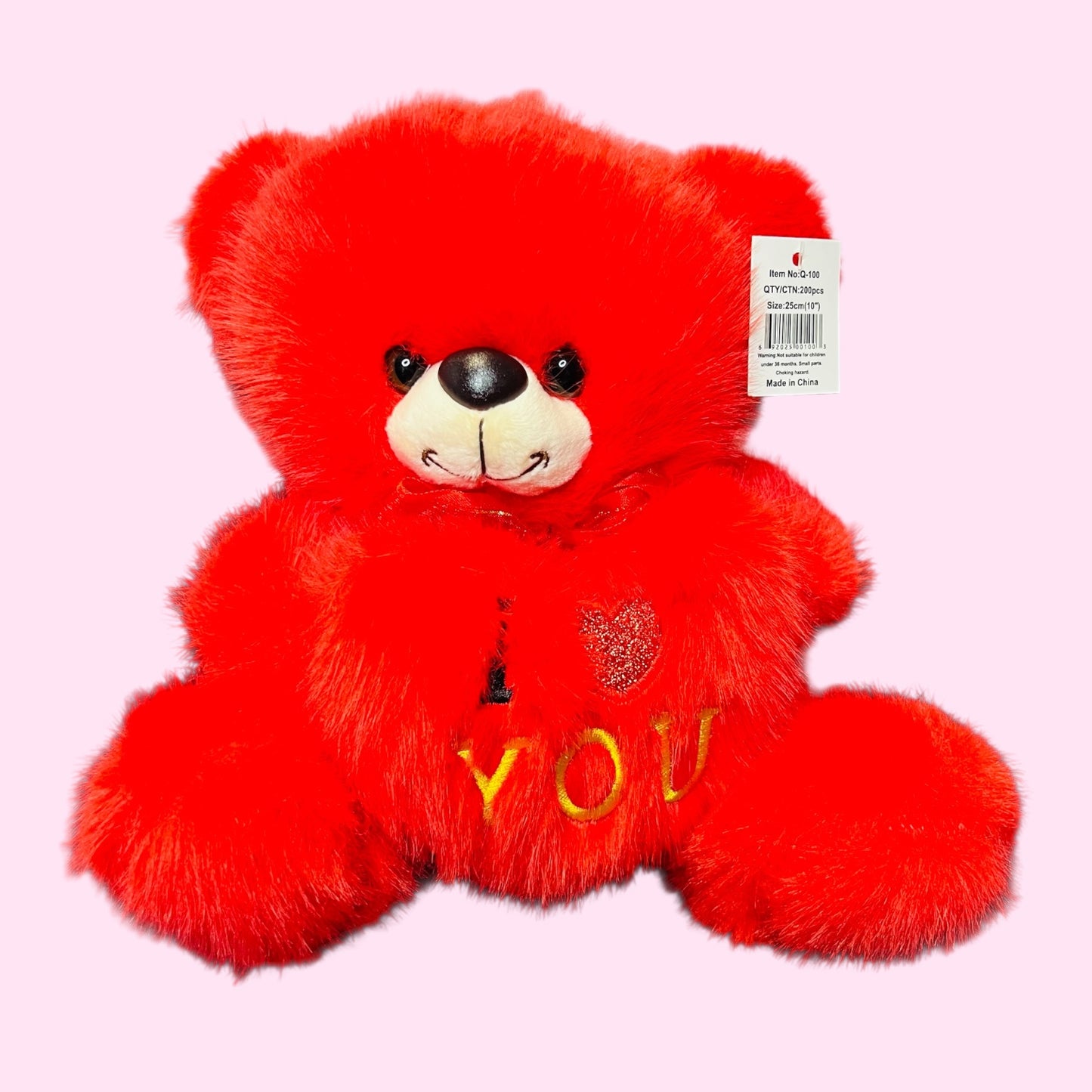 Peluche Oso Rojo 20cm