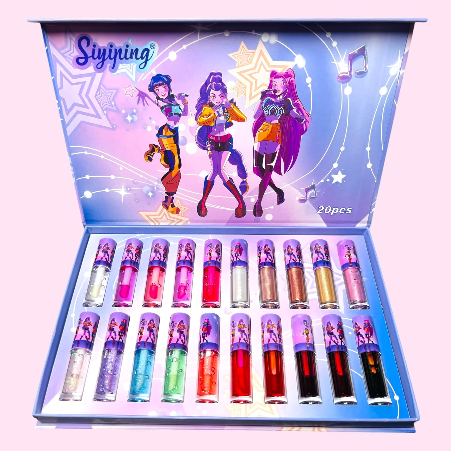 Estuche Completo de Maquillaje Labial e Iluminadores 20 Piezas Kpop