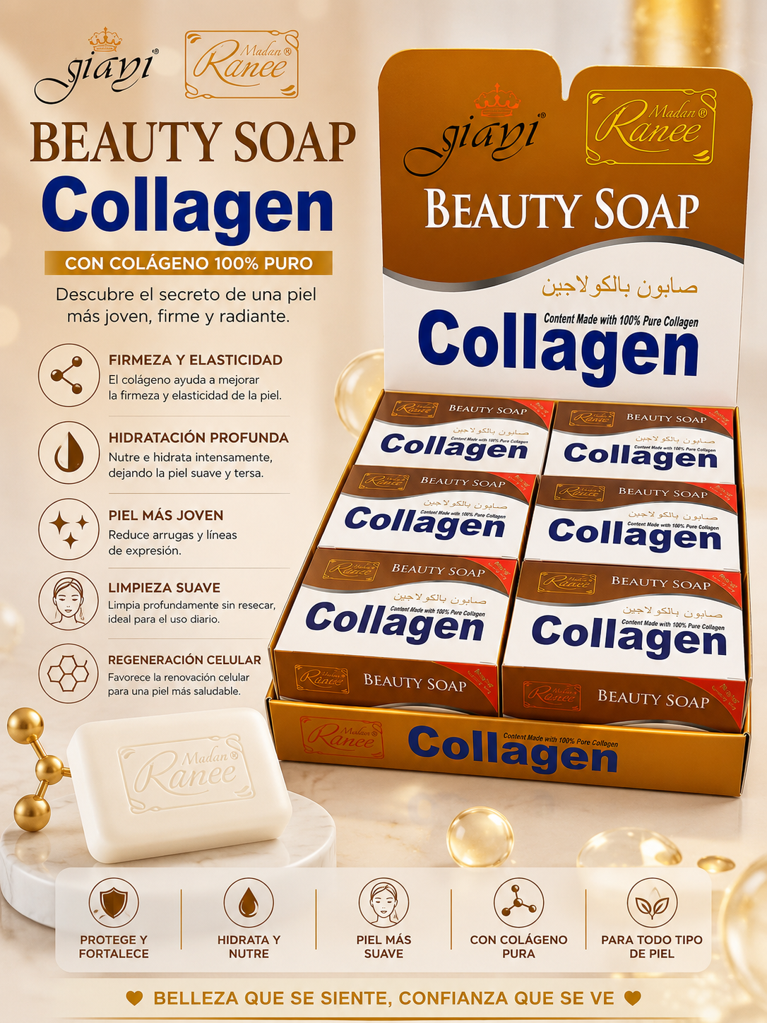 Jabón de Belleza con Colágeno