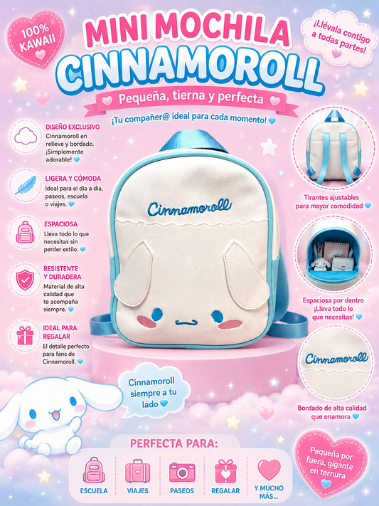 Mochila Mediana Bordada – Semi Cuero