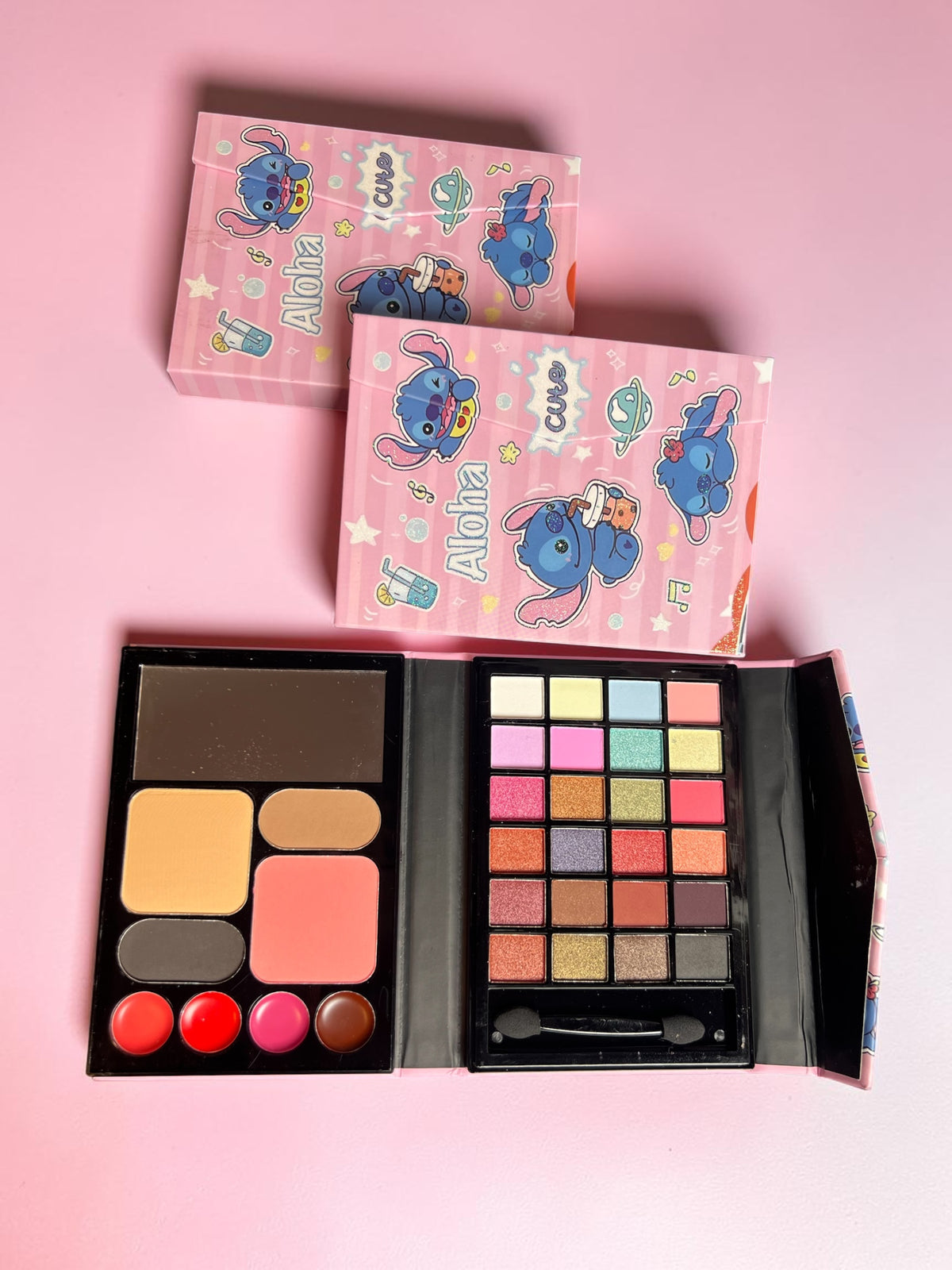 Paleta de Maquillaje Aloha – Set Completo con Sombras, Rubor y Brillos