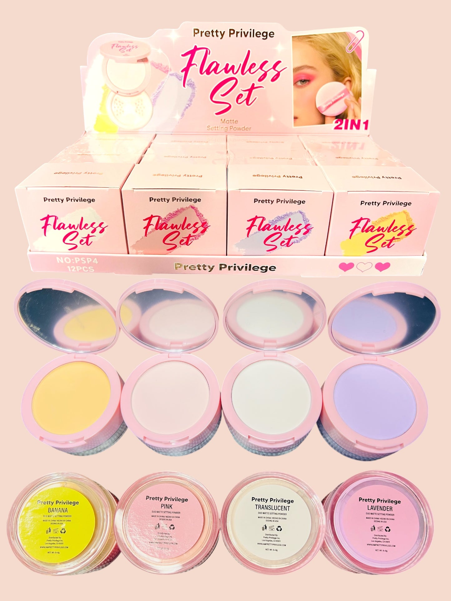 Set de polvos compactos