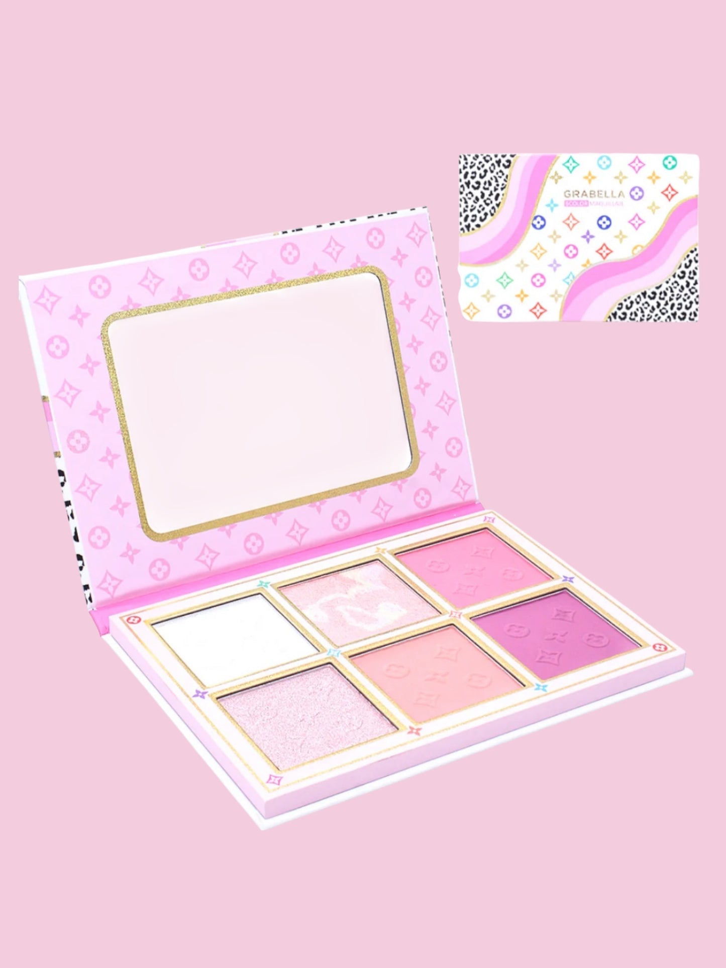 Paleta rubor+iluminador Grabella