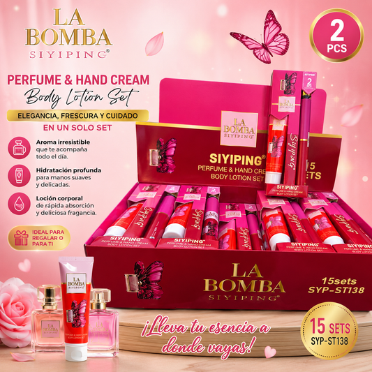 Set de Perfume y Crema para Manos La Bomba