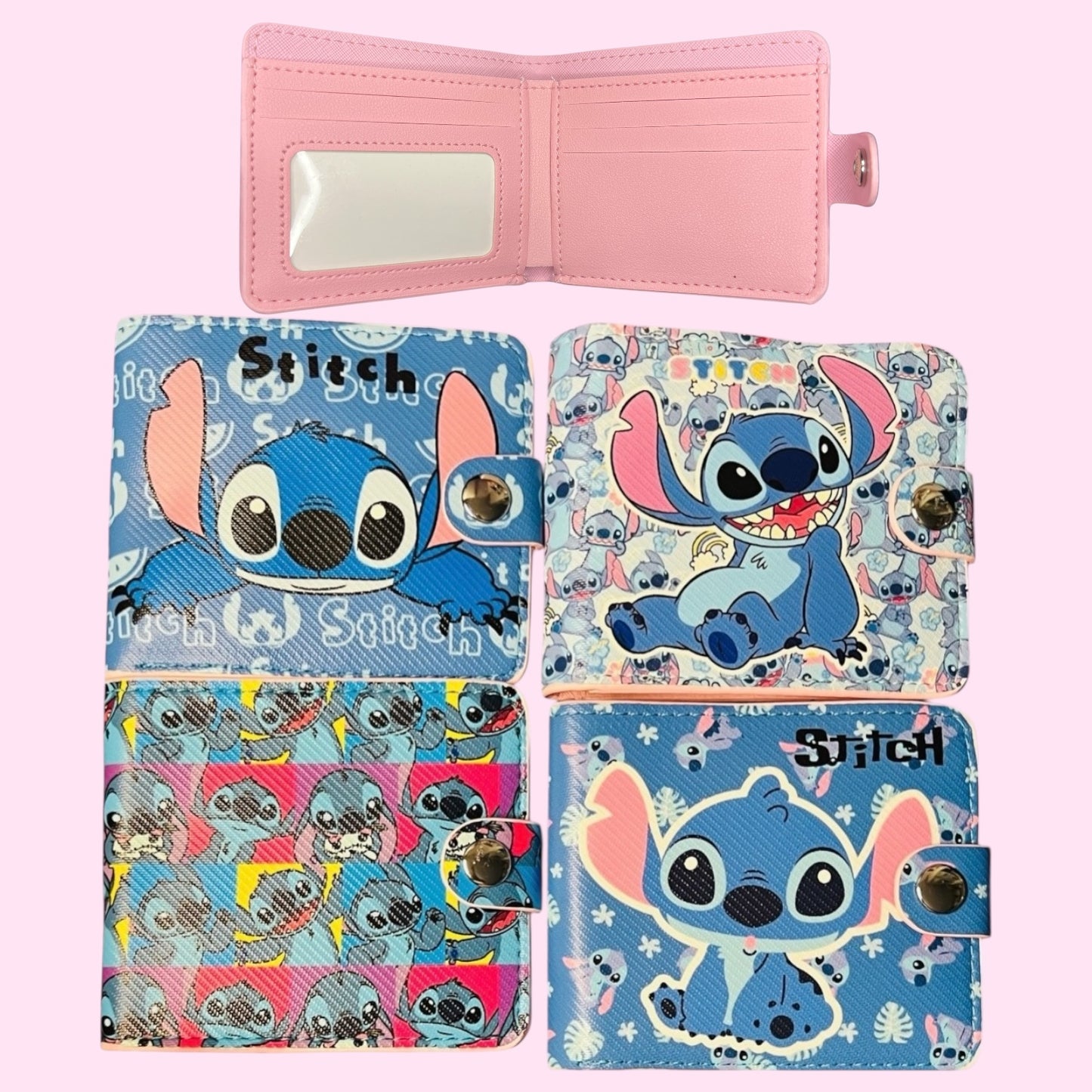 Billeteras Infantil 4pcs Diseños Animados Mix.