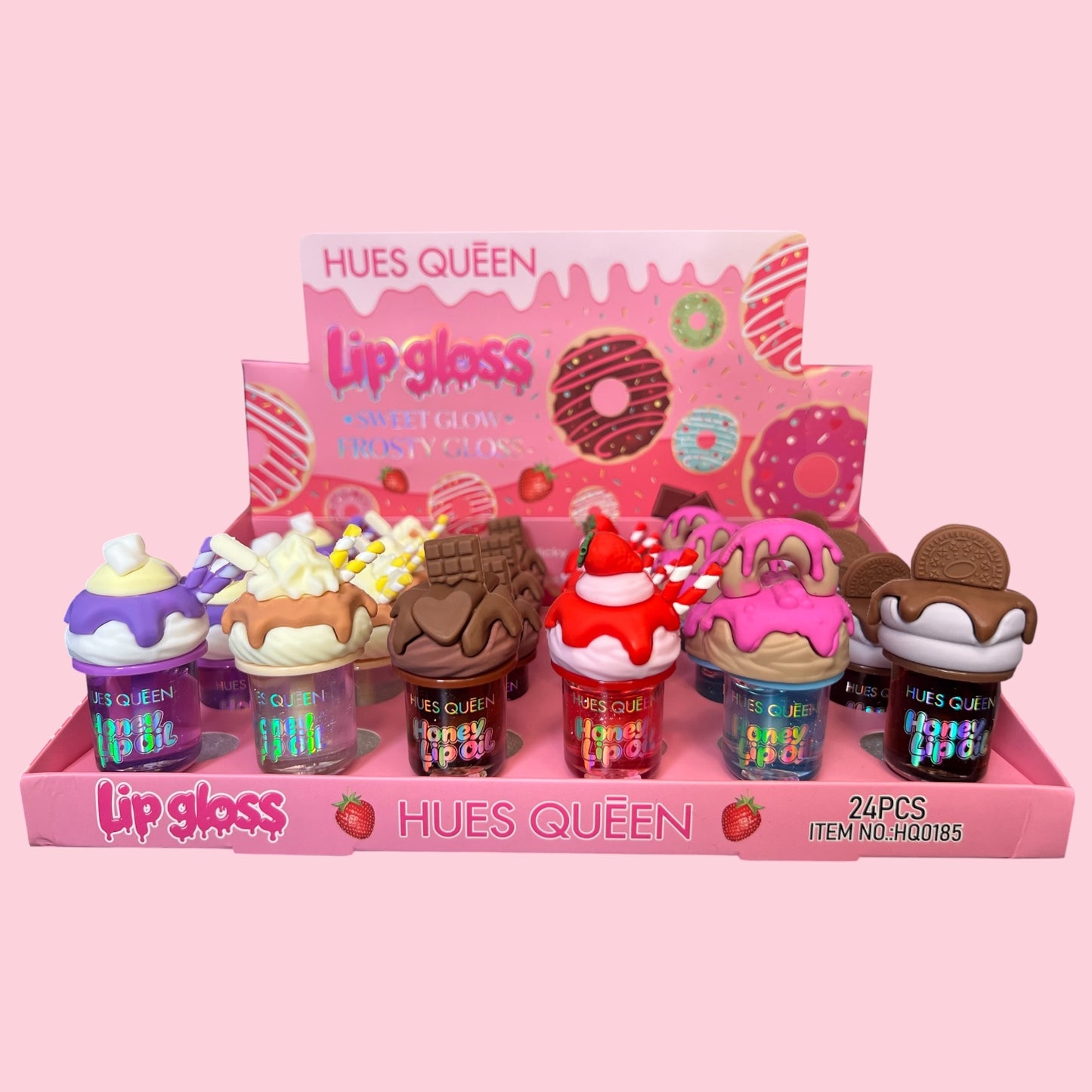 Lip Gloss Postre HUES QUEEN – Sweet Glow Frosty Gloss