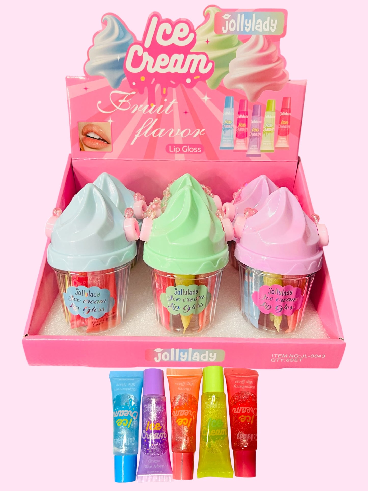 Lip gloss ice cream