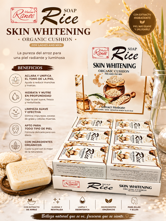 Jabón Facial y Corporal con Extracto de Arroz