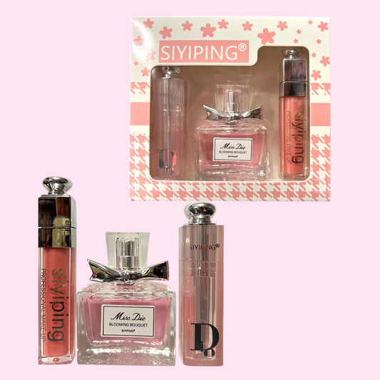 Set mini perfume y gloss Miss Dio.