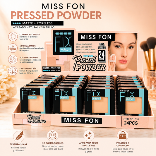 Polvo Compacto Matte & Poreless Miss Fon