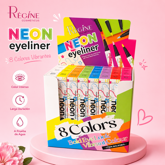 Delineadores Neón de Colores Vibrantes – 8 Tonos