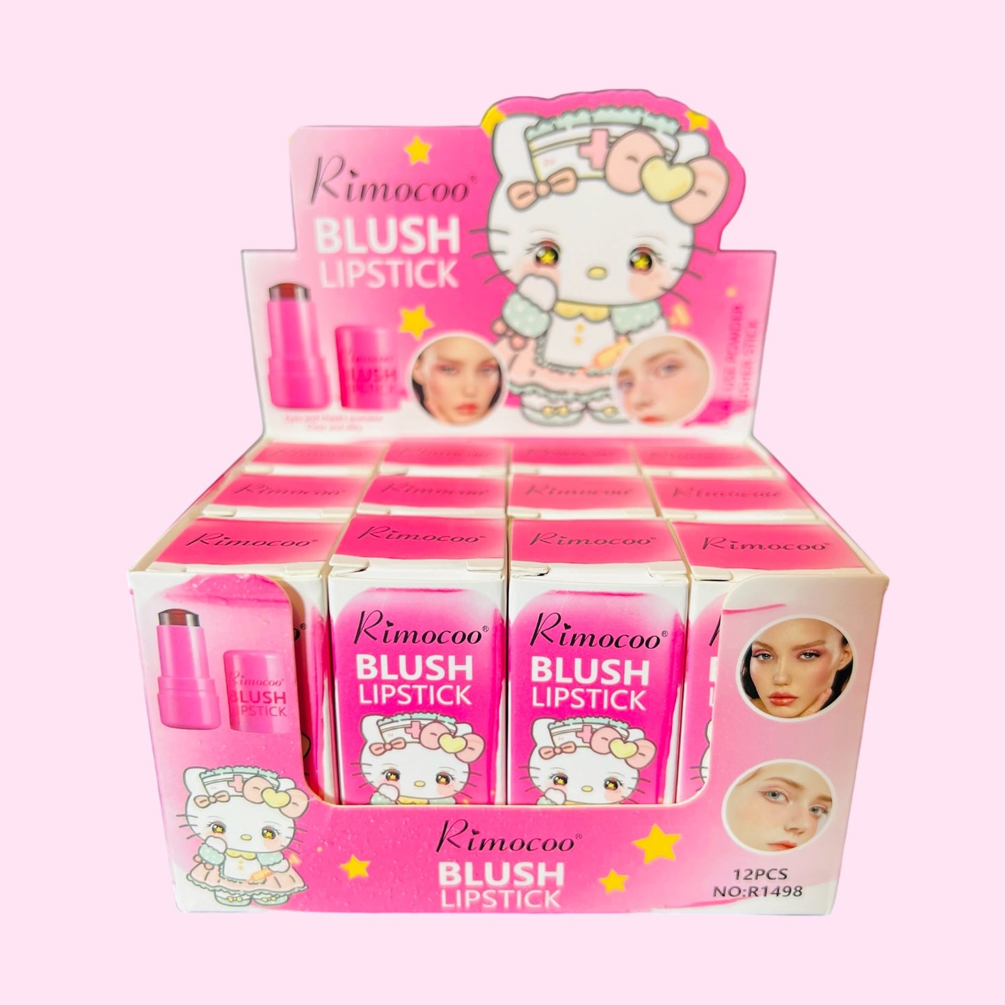 Labial Tipo Blush Hidratante – Tono Natural Rosado