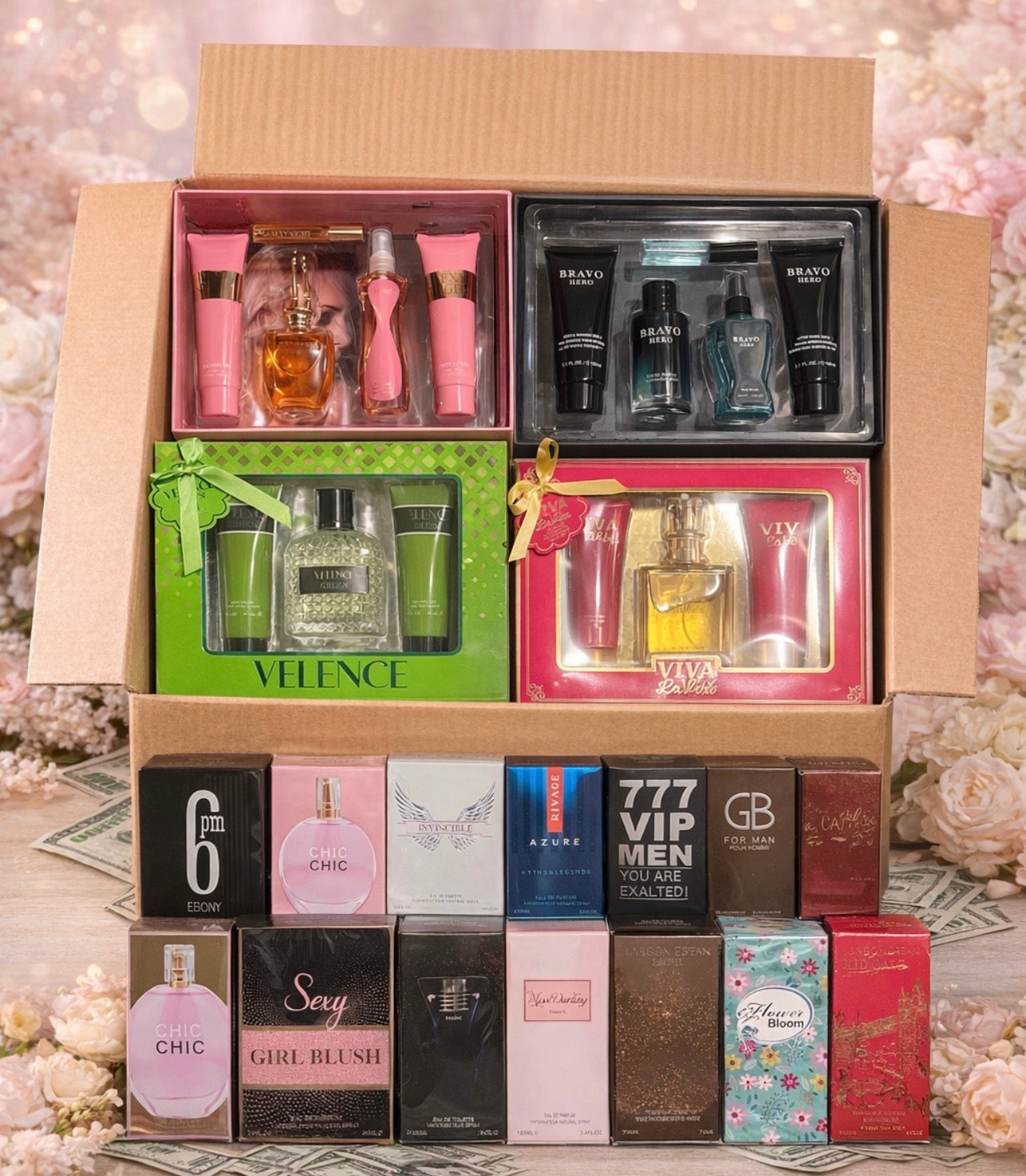 Caja emprendedora de Perfumes $140