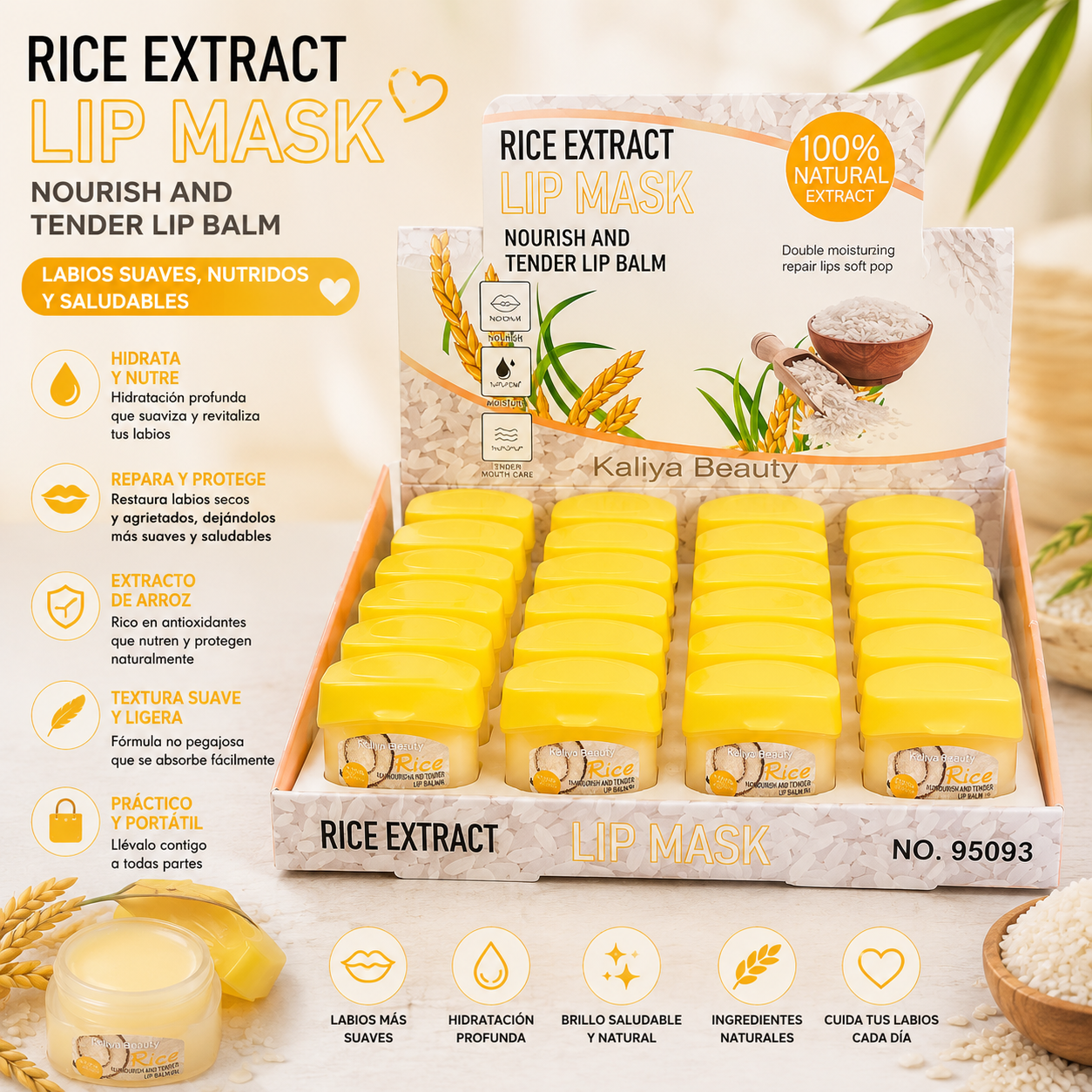 Lip Balm con Extracto de Arroz