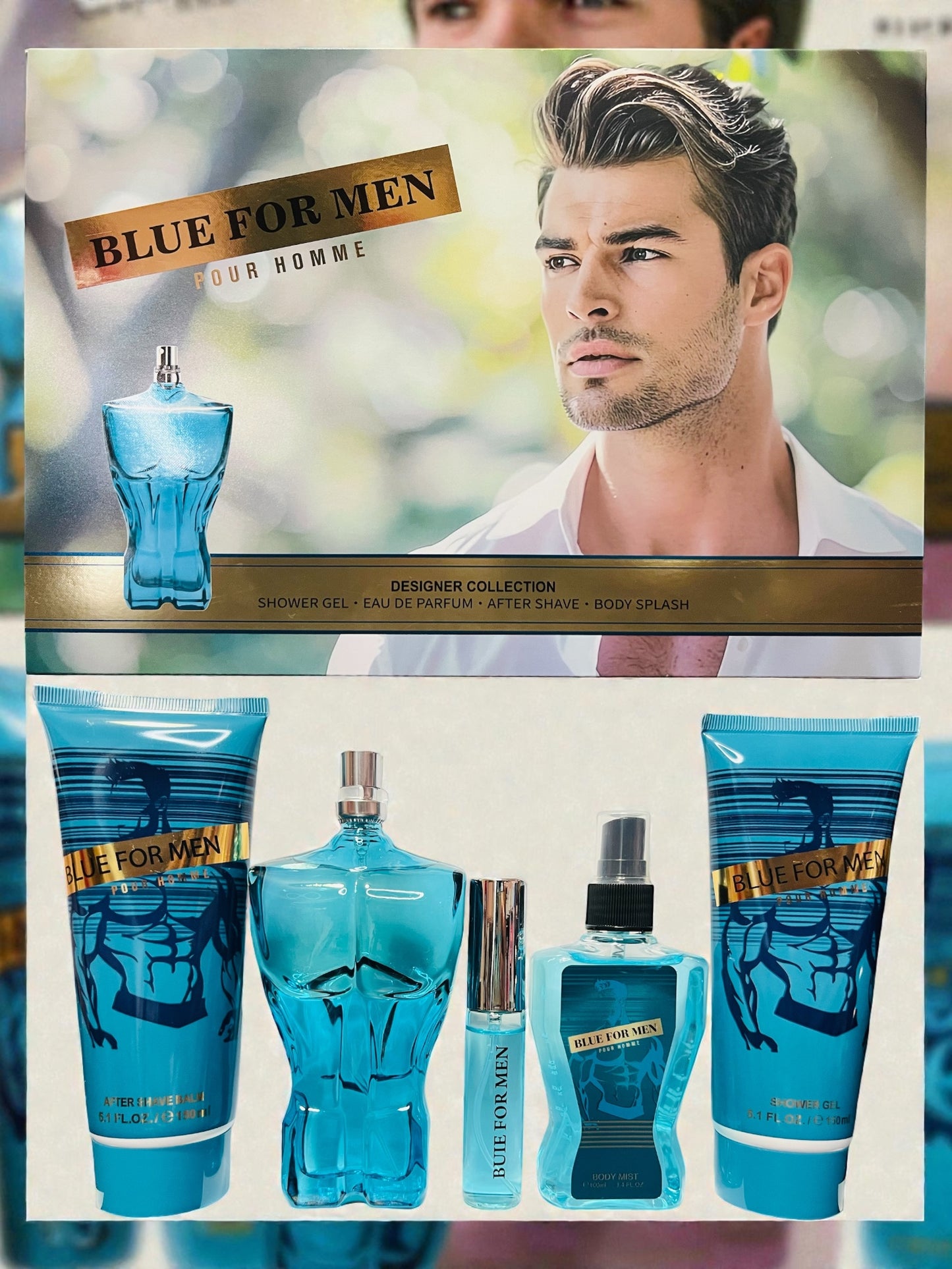 Set de perfume 5pcs hombre Blue for Men