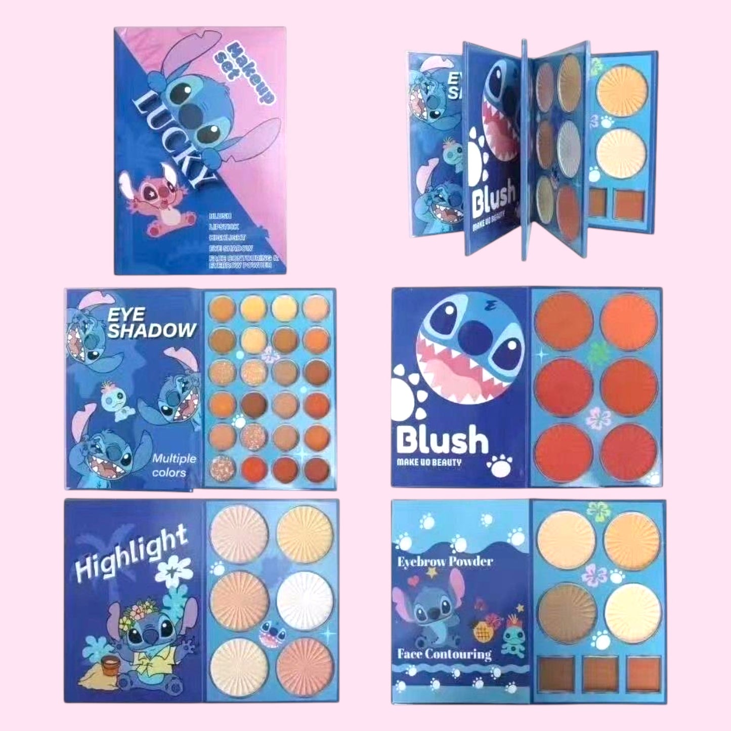 Paleta de Sombras Personaje Azul – Paleta Multiuso Cute Edition