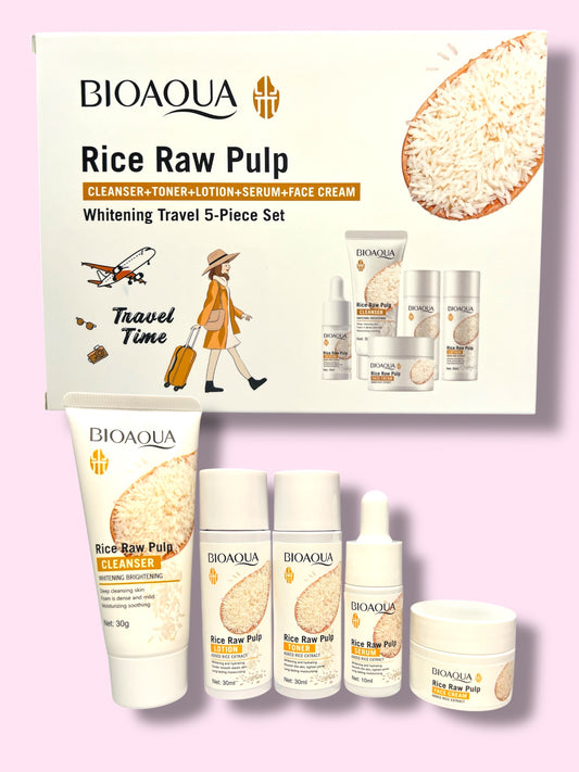 Set skincare viajero de arroz