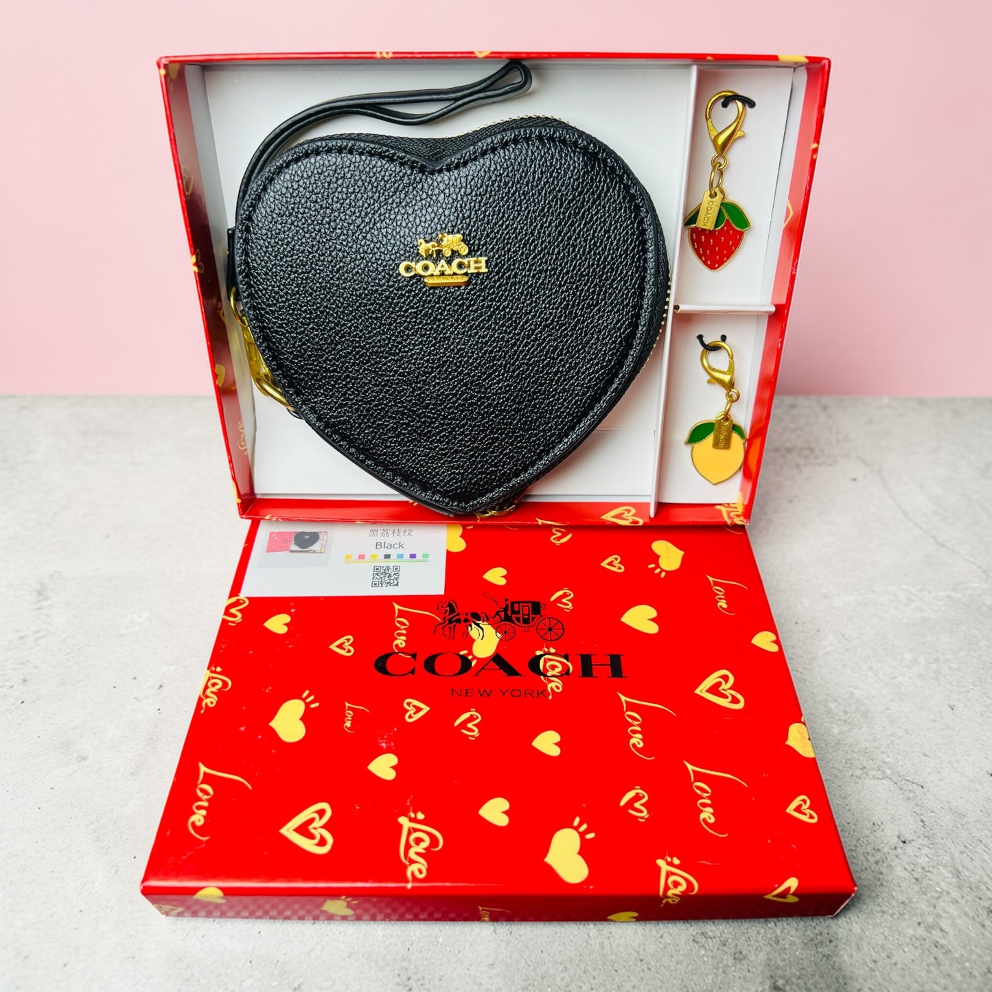 Monedero Corazón con Estuche de Regalo