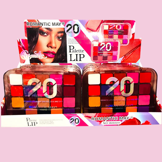 Paleta de labiales 18 tonos