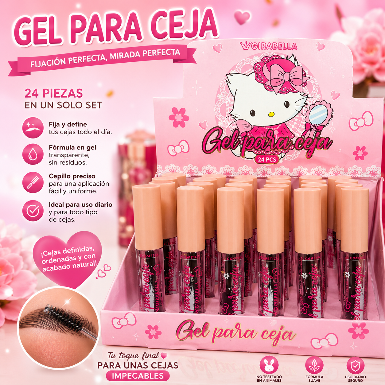 Gel Fijador Transparente para Cejas