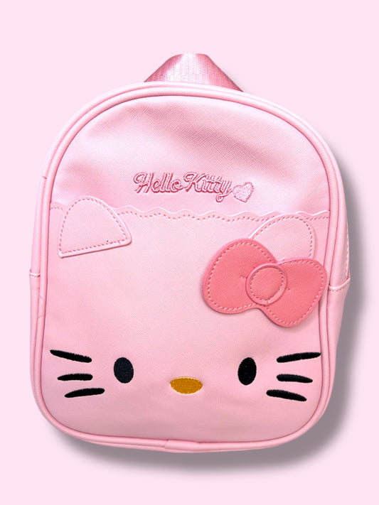 Mochila pequeña semicuero Hk Rosa