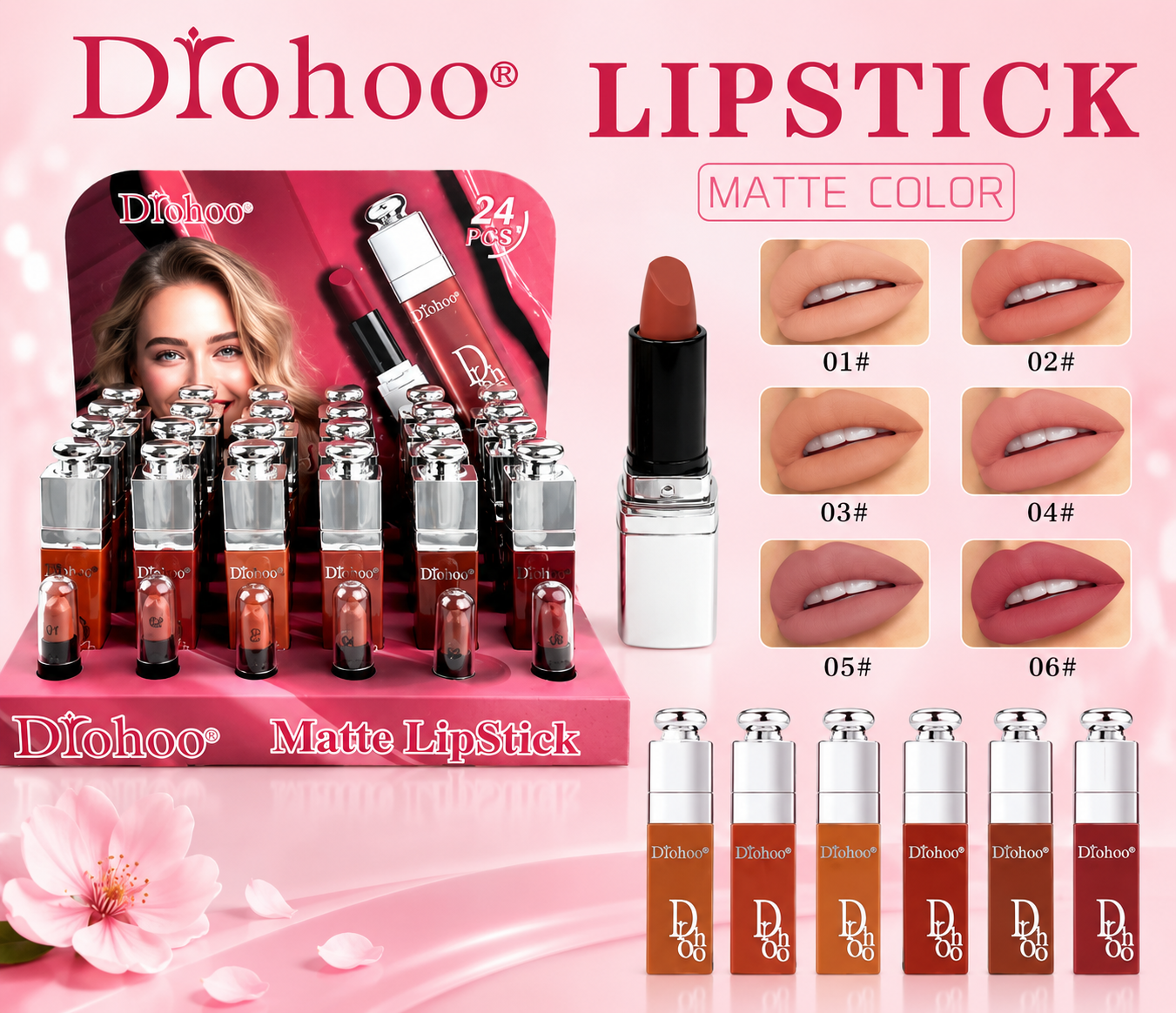 Lipstick Matte Color Diohoo