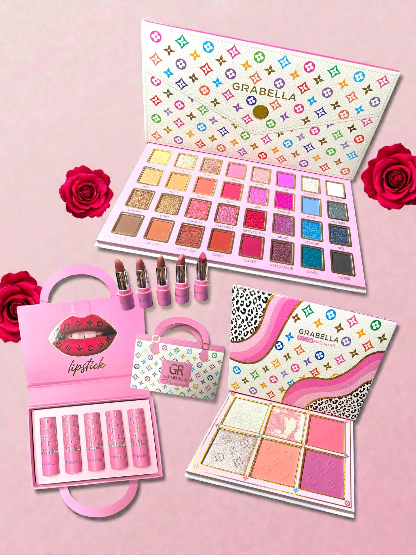 Set de Maquillaje GRABELLA Glam Collection – Edición Completa