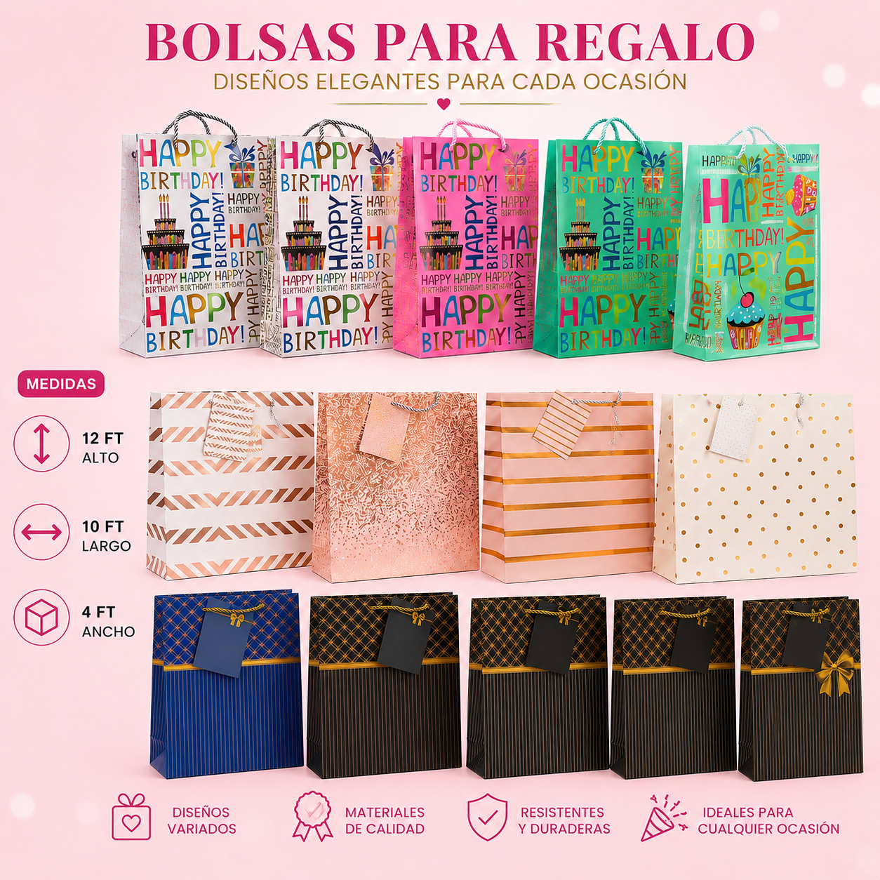 Bolsas de regalo 12pcs