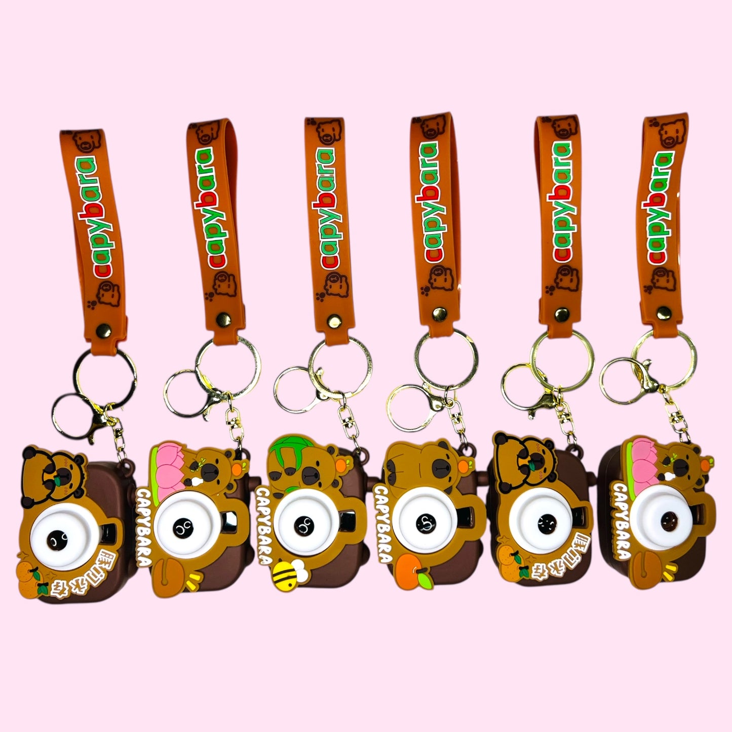 Llaveros reflectores capibara