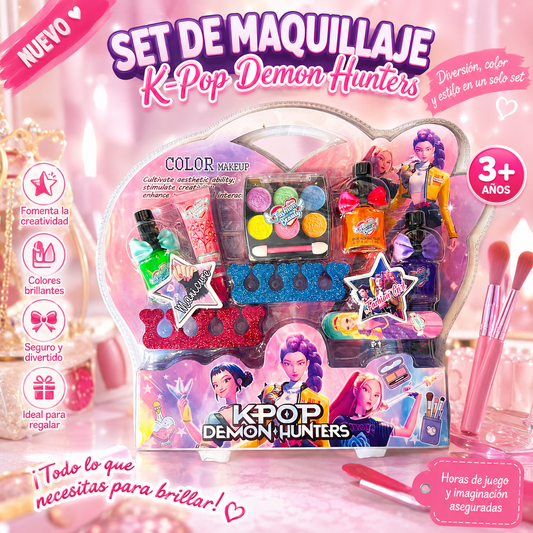 Set de Maquillaje Infantil con Estuche Decorativo pop