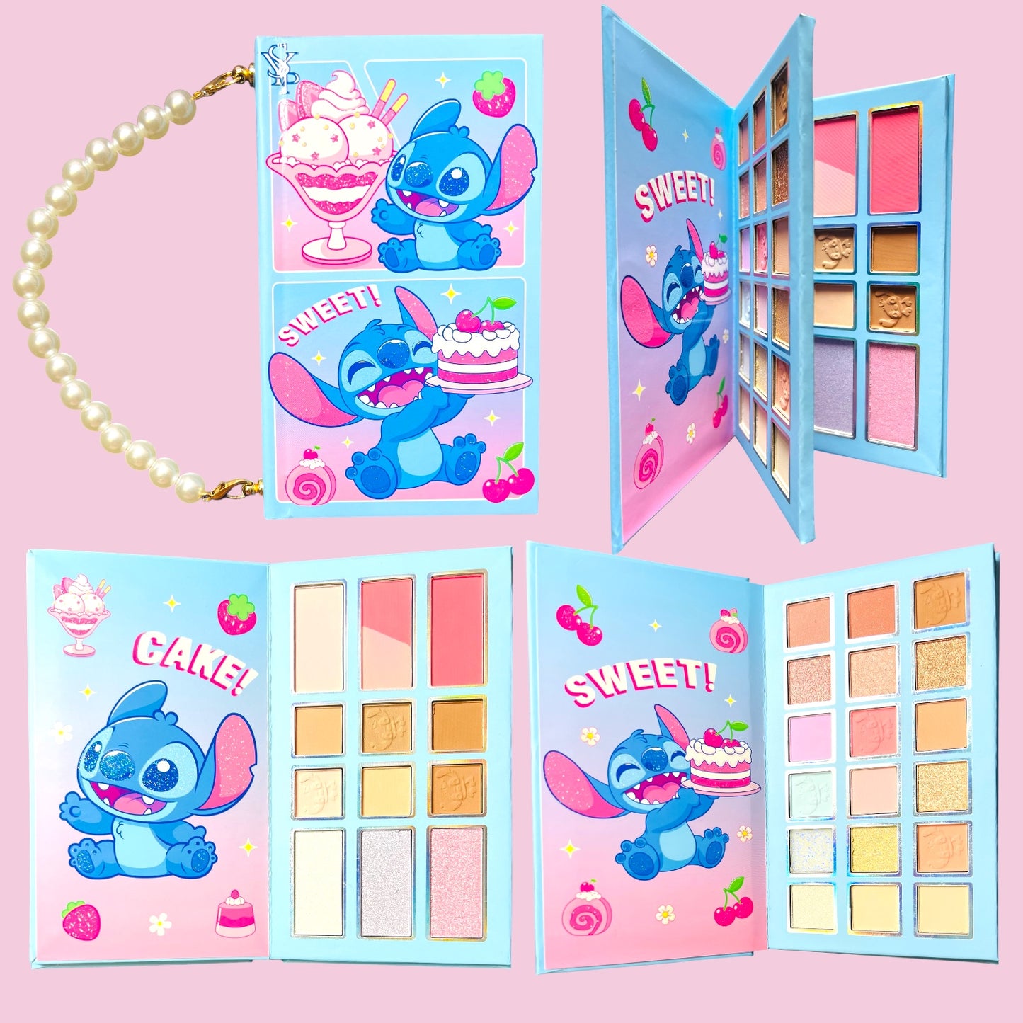 Paleta de Maquillaje Completa Multifuncional con Sombras y Iluminadores