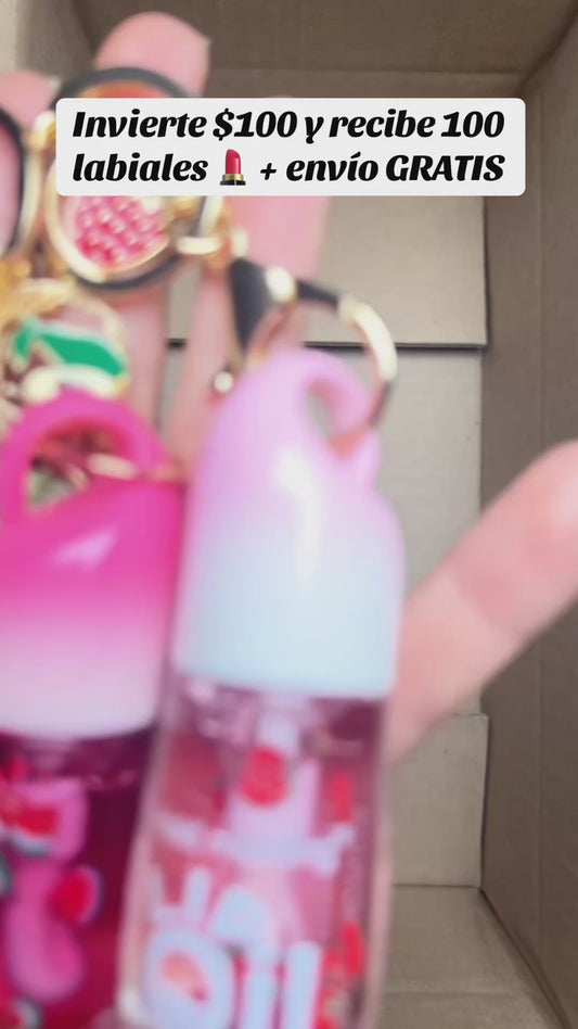 Caja Emprendedora de Labiales 100 piezas